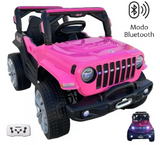 Montable Mini Rubicon 4x4 llantas de goma, con control remoto (Rosa)