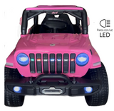 Montable Mini Rubicon 4x4 llantas de goma, con control remoto (Rosa)