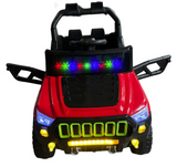 Carro Electrico Jeep Base Montable Infantil Control Remoto (Rojo)