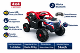 Montable Electrico 12v Mini Polaris Base 4x4 Control Remoto (Rojo)