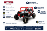 Montable Razer 913 Todo Terreno 12V 4x4 Llantas de Goma, Control Remoto