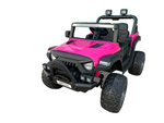 Montable Mini Jeep 016 Terreno 12v (Rosa) Con Control Remoto