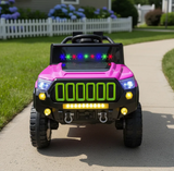 Carro Electrico Jeep Base Montable Infantil Control Remoto (Rosa)