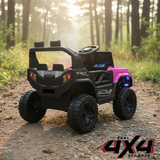 Carro Electrico Jeep Base Montable Infantil Control Remoto (Rosa)