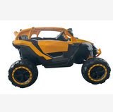 Montable Electrico 12v Mini Canam Base Control Remoto (Amarillo)