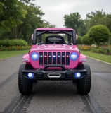 Montable Mini Rubicon 4x4 llantas de goma, con control remoto (Rosa)