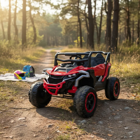 Montable Mini Canam 4x4 llantas de goma, con control remoto (Rojo)