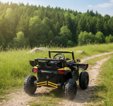 Montable 105 Todo Terreno 24v 4x4 (Amarillo) , llantas de goma, Con Control Remoto