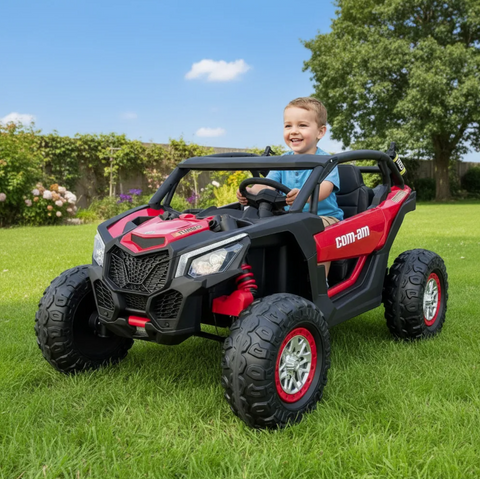 Montable 2118 Todo Terreno 24v 4x4 (Rojo) llanta de goma Con Control Remoto