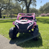 Montable Electrico 12v Mini Polaris Base 4x4 Control Remoto (Rosa)