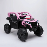 Montable Electrico 12v Mini Polaris Base 4x4 Control Remoto (Rosa)