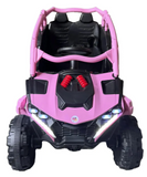 Montable Electrico 12v Mini Polaris Base 4x4 Control Remoto (Rosa)