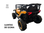 Montable Mini Canam 4x4 llantas de goma, con control remoto (Amarillo)