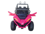 Montable 988 Todo Terreno 12V 4x4 (Rosa) Llantas de Goma, Control Remoto